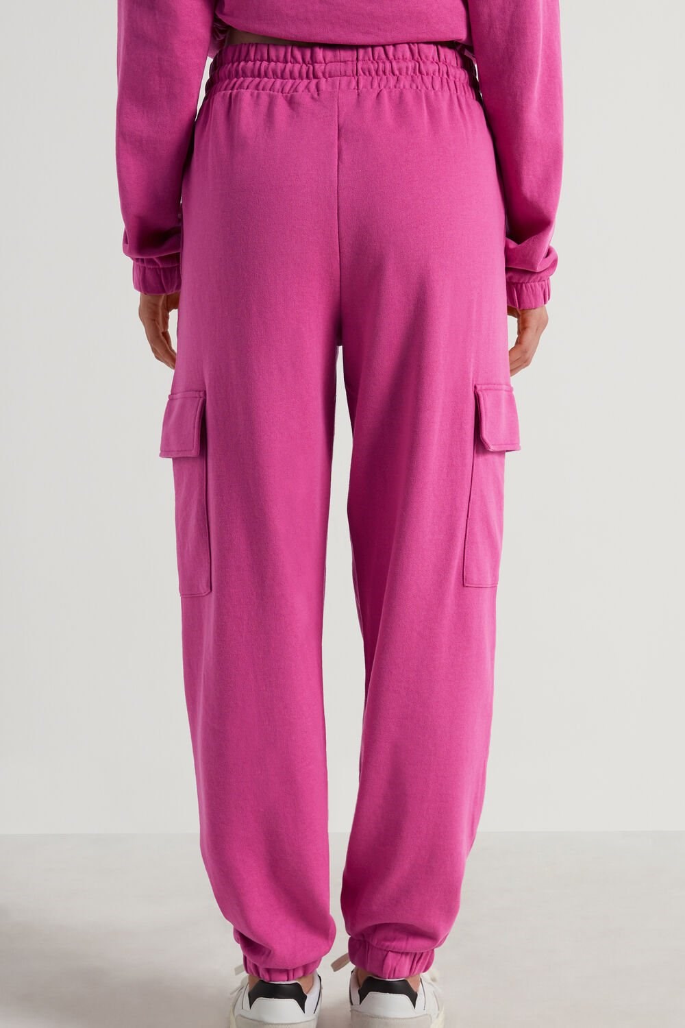 Pink Fuchsia Pink 286v Tezenis Long Cargo Sweatpants | 418796-NTB