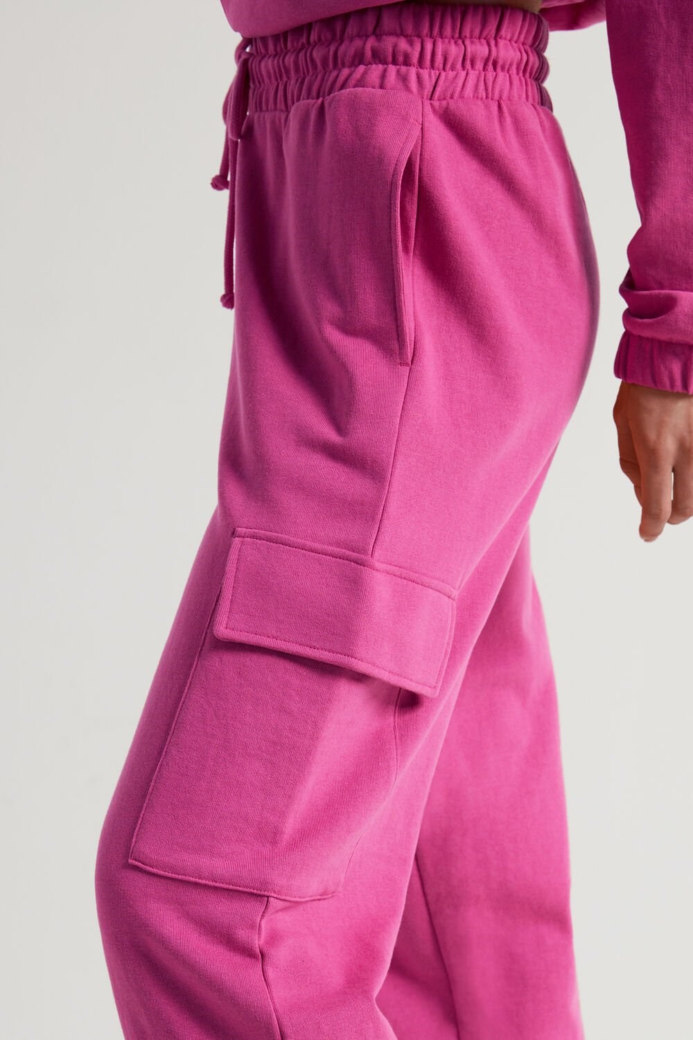 Pink Fuchsia Pink 286v Tezenis Long Cargo Sweatpants | 418796-NTB