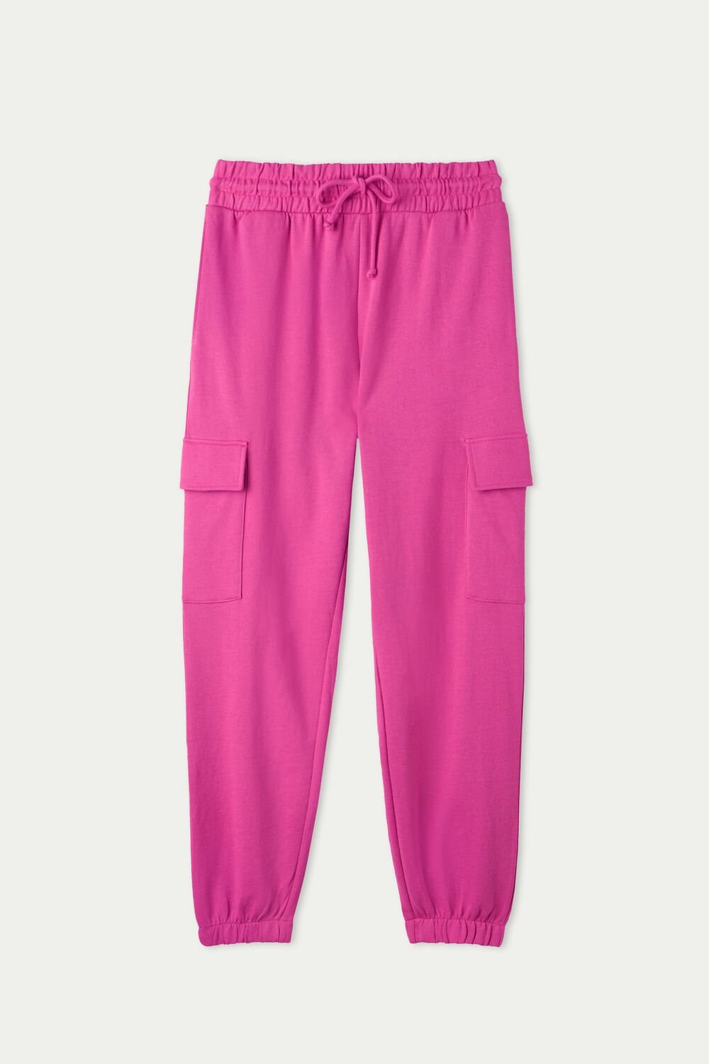 Pink Fuchsia Pink 286v Tezenis Long Cargo Sweatpants | 418796-NTB