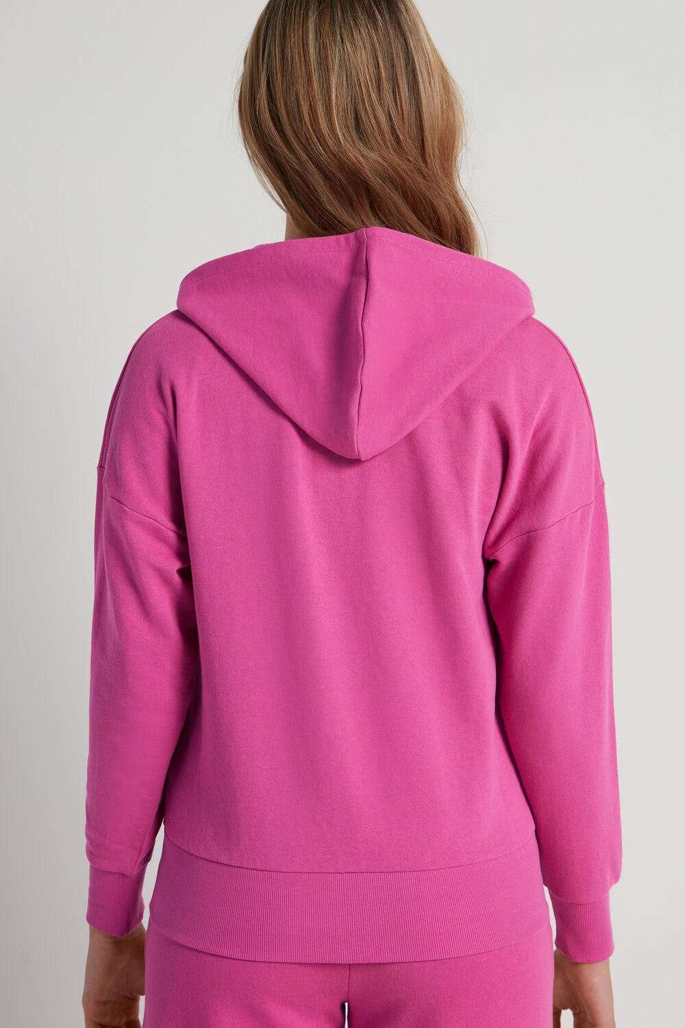 Pink Fuchsia Pink 286v Tezenis Long-Sleeve Zip-Up Hoodie | 526174-SWI