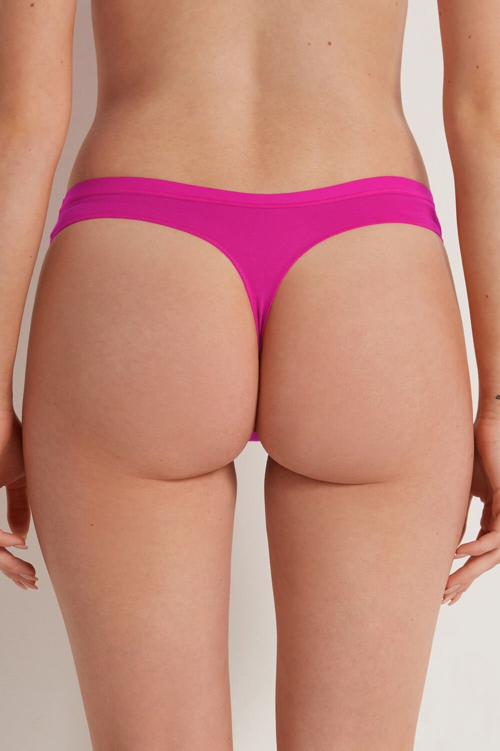 Pink Fucsia Estate Dark 803v Tezenis Cotton G String | 961423-XPU