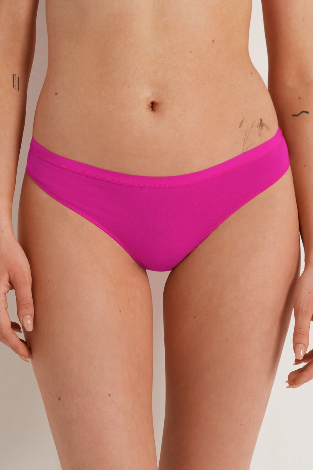 Pink Fucsia Estate Dark 803v Tezenis Cotton G String | 961423-XPU