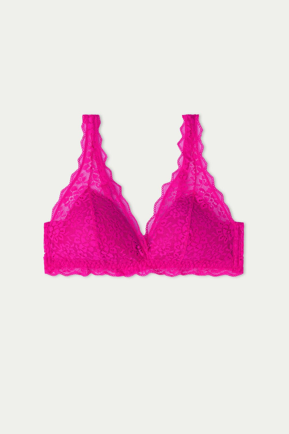 Pink Summer Fuchsia 534v Tezenis Havana Recycled Lace Triangle Bra | 968357-NUS