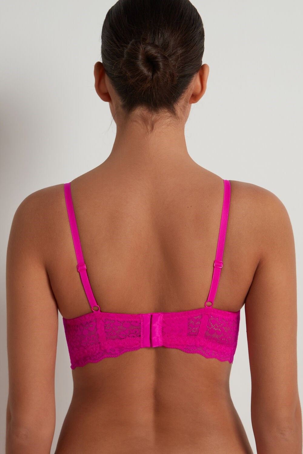 Pink Summer Fuchsia 534v Tezenis Malibu Recycled Lace Super Push-Up Bra | 659781-ZCL