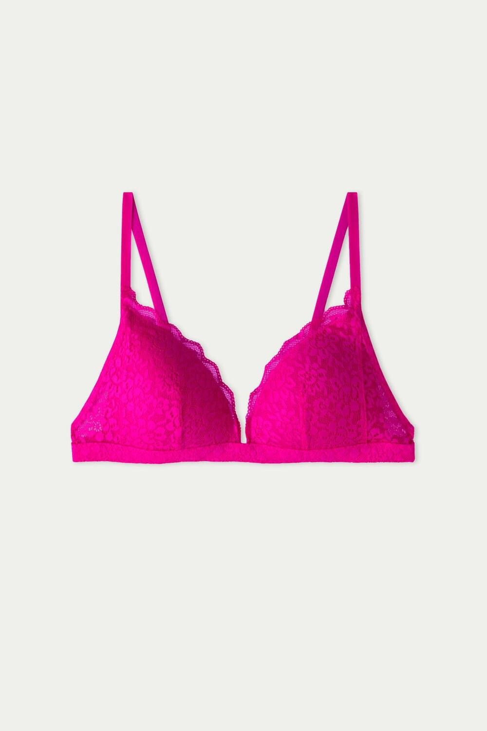 Pink Summer Fuchsia 534v Tezenis Positano Lace Padded Triangle Bra | 908647-NGM