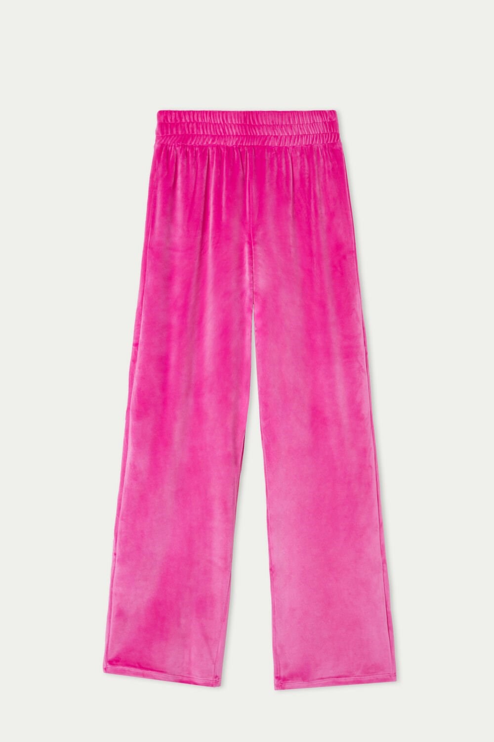 Pink Violet Fuchsia 329v Tezenis Solid Color Chenille Pants | 504936-VHK