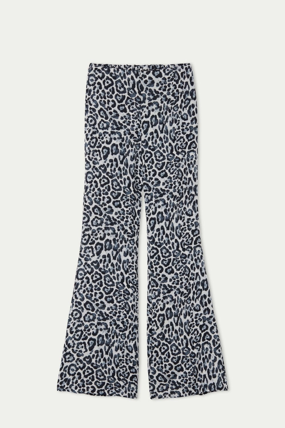 Print Gray Spotted Print 840u Tezenis Flared Cloth Pants | 278563-HGM