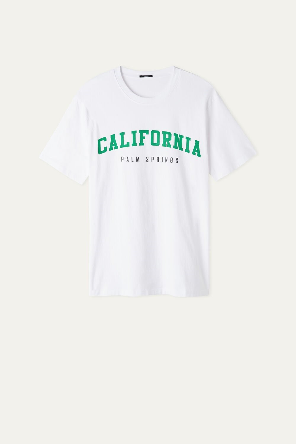 Print White California Print 405v Tezenis Printed Cotton T-Shirt | 964875-BAR