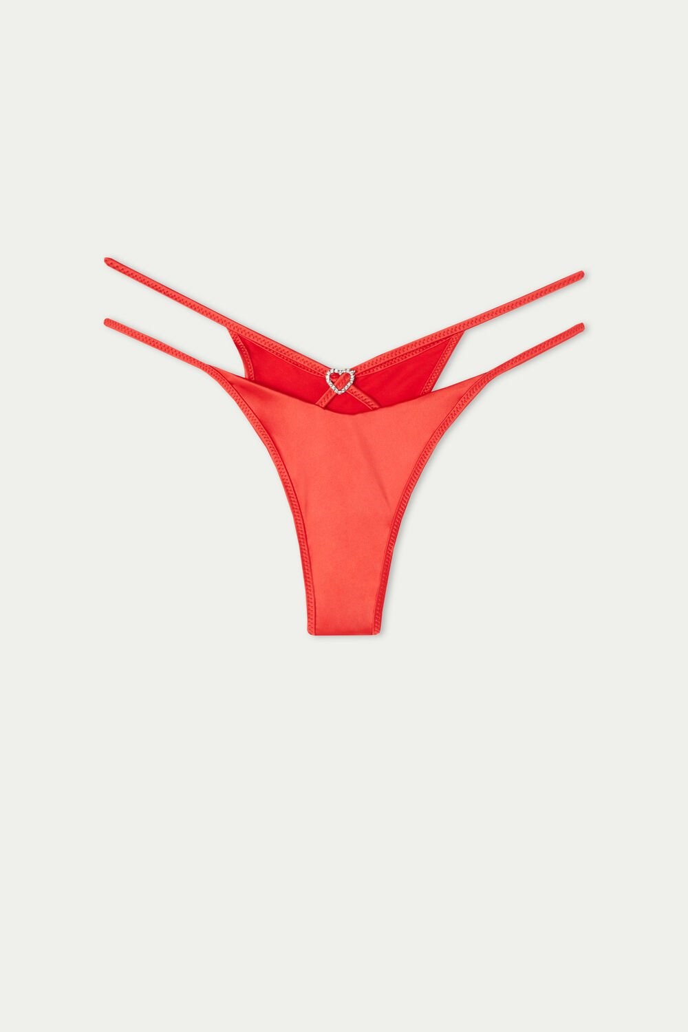 Red New Red 276v Tezenis Love Potion High-Cut String Brazilian Panties | 852419-XLA