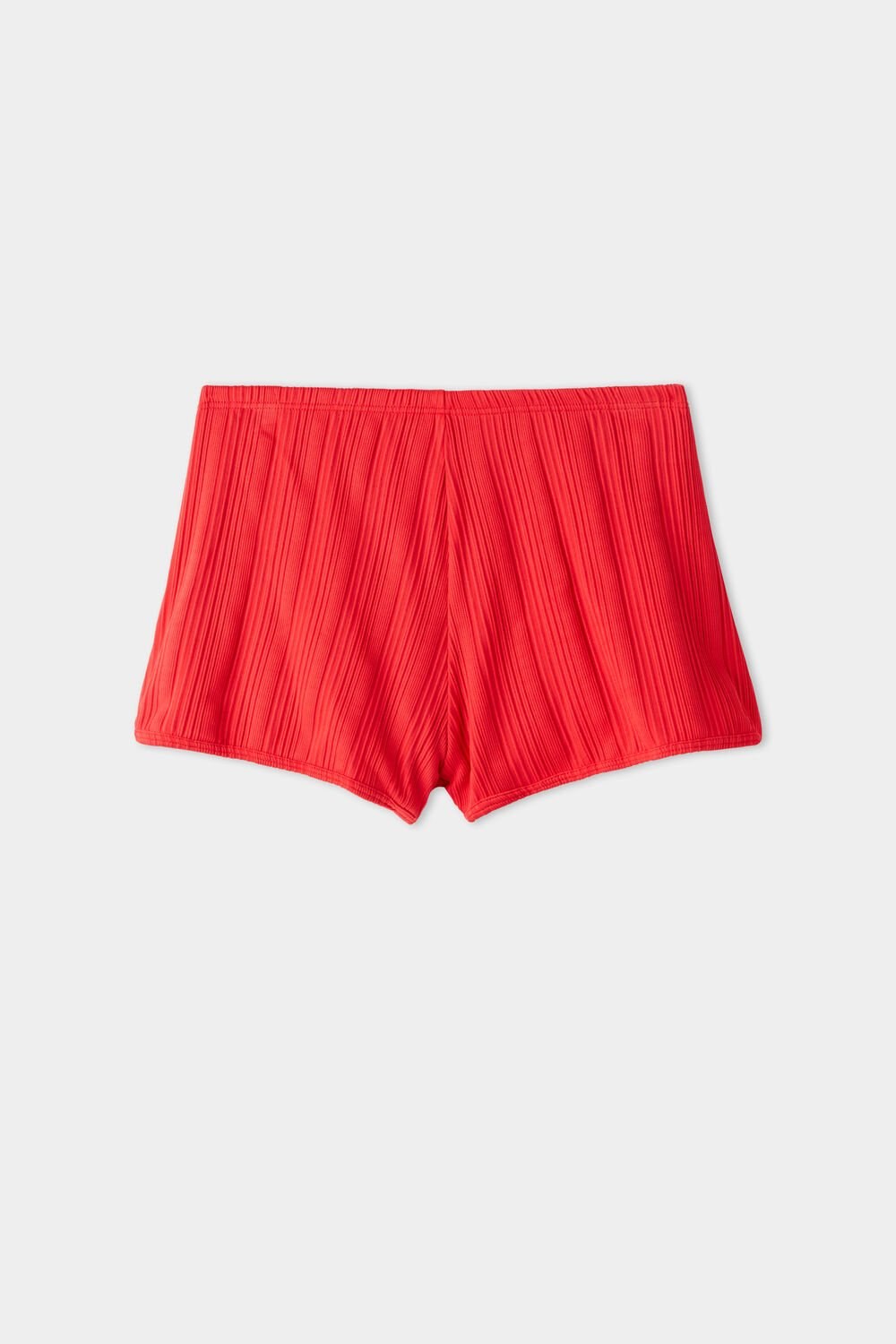 Red New Red 567v Tezenis Recycled Red Ribbed High Waist Full Coverage Bikini Bottom | 706954-YOS