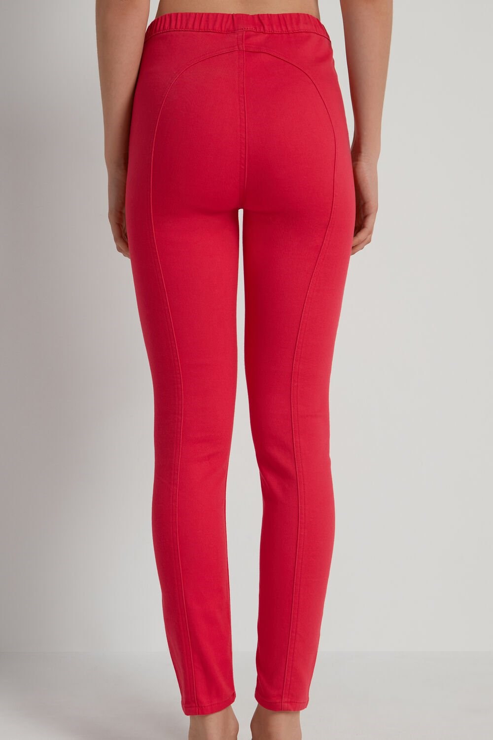 Red Strawberry Red 333v Tezenis High Waist Seamed Leggings | 387692-KVM