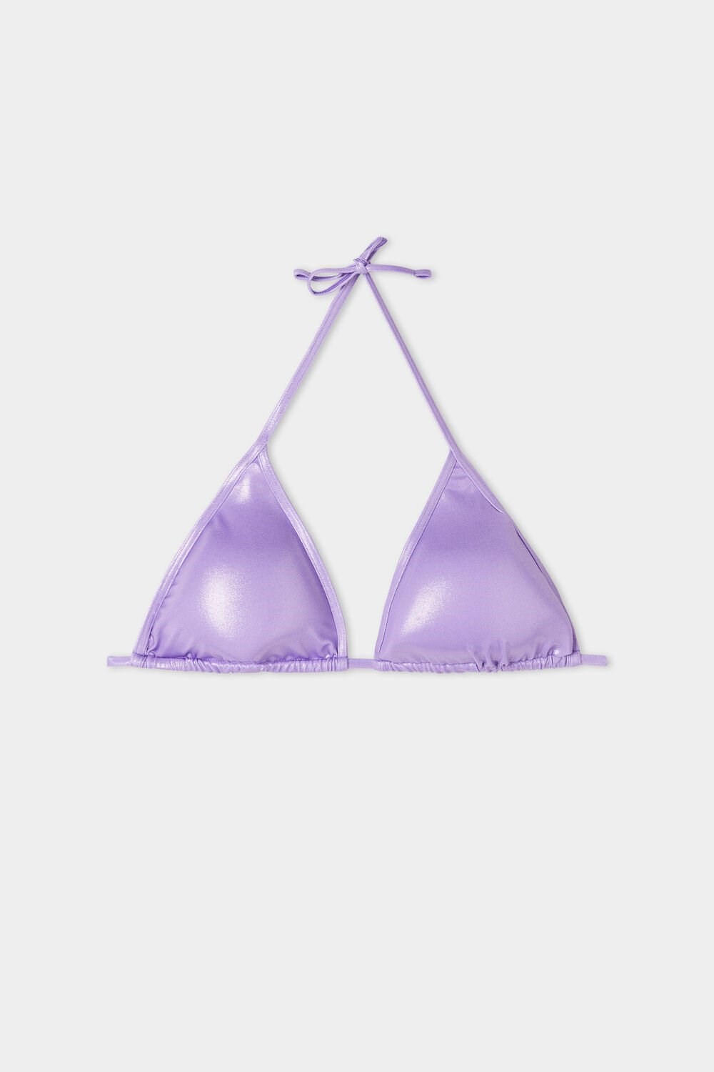 Violet Bright Violet 632v Tezenis Glossy Colors Triangle Bikini Top | 325091-TRF