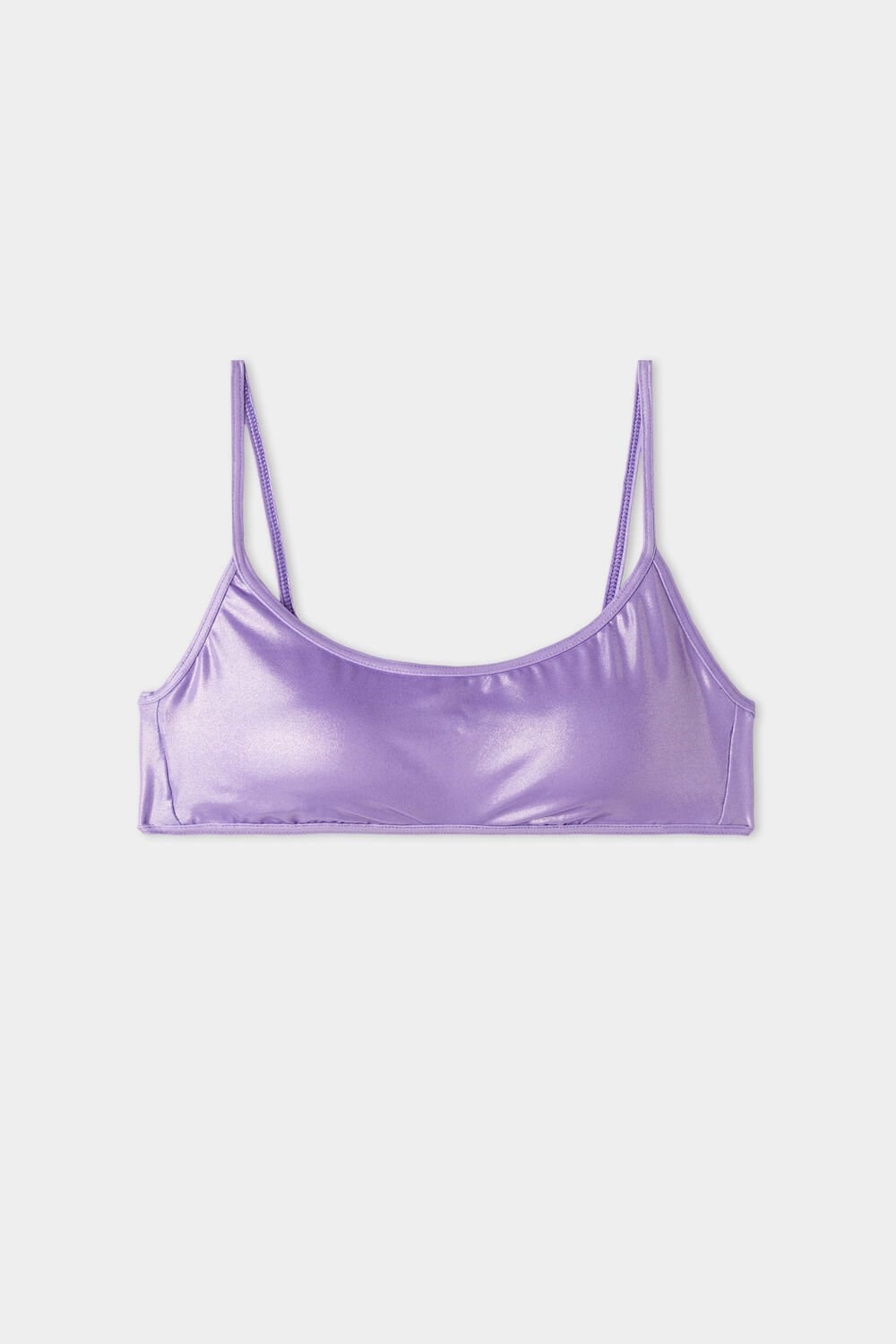 Violet Bright Violet 632v Tezenis Glossy Colors Bra-Style Bikini Top | 895640-RDX