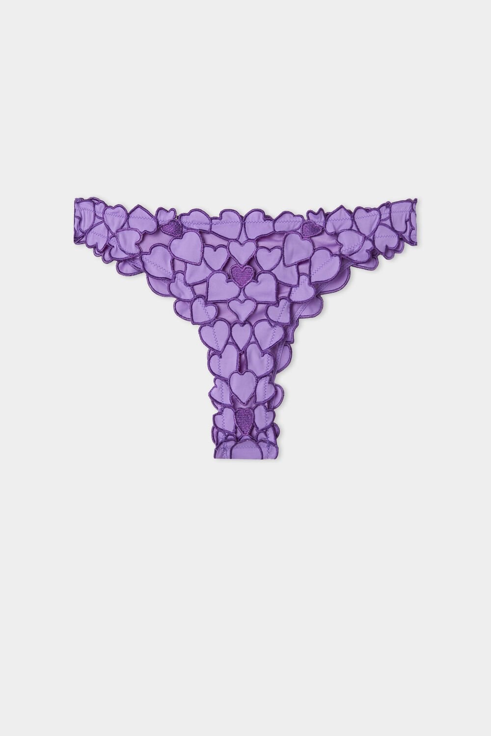 Violet Bright Violet 632v Tezenis Heart Macramè Brazilian Bikini Bottoms | 729316-QIX