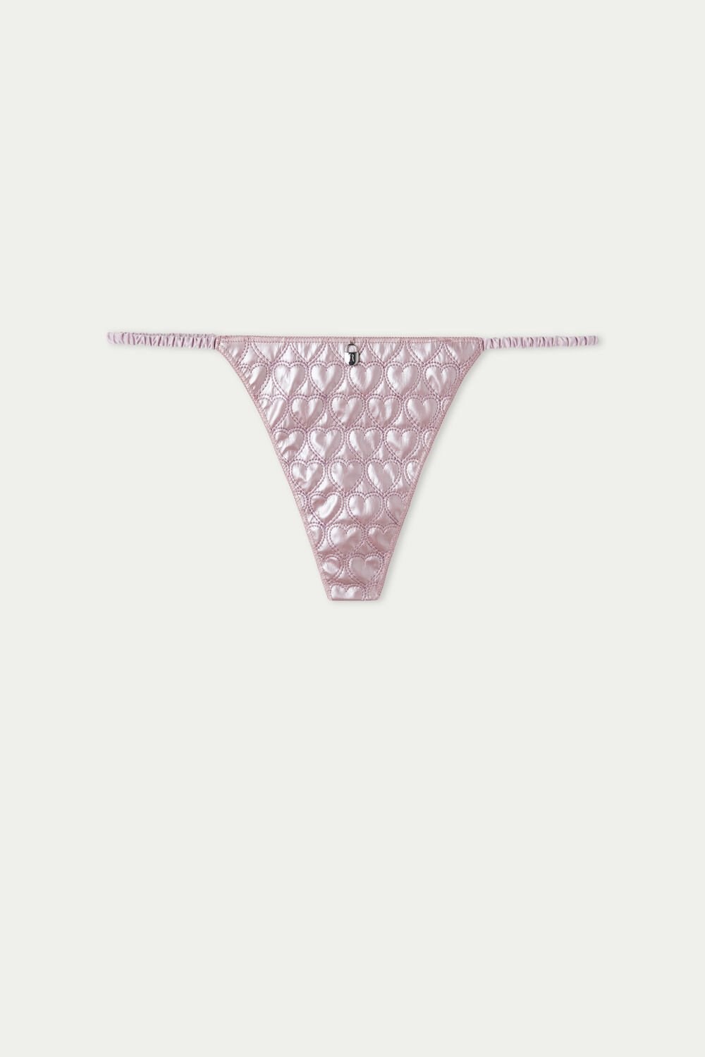 Violet Pearl Pink 288v Tezenis Puffy Heart String Thong | 167523-ODR