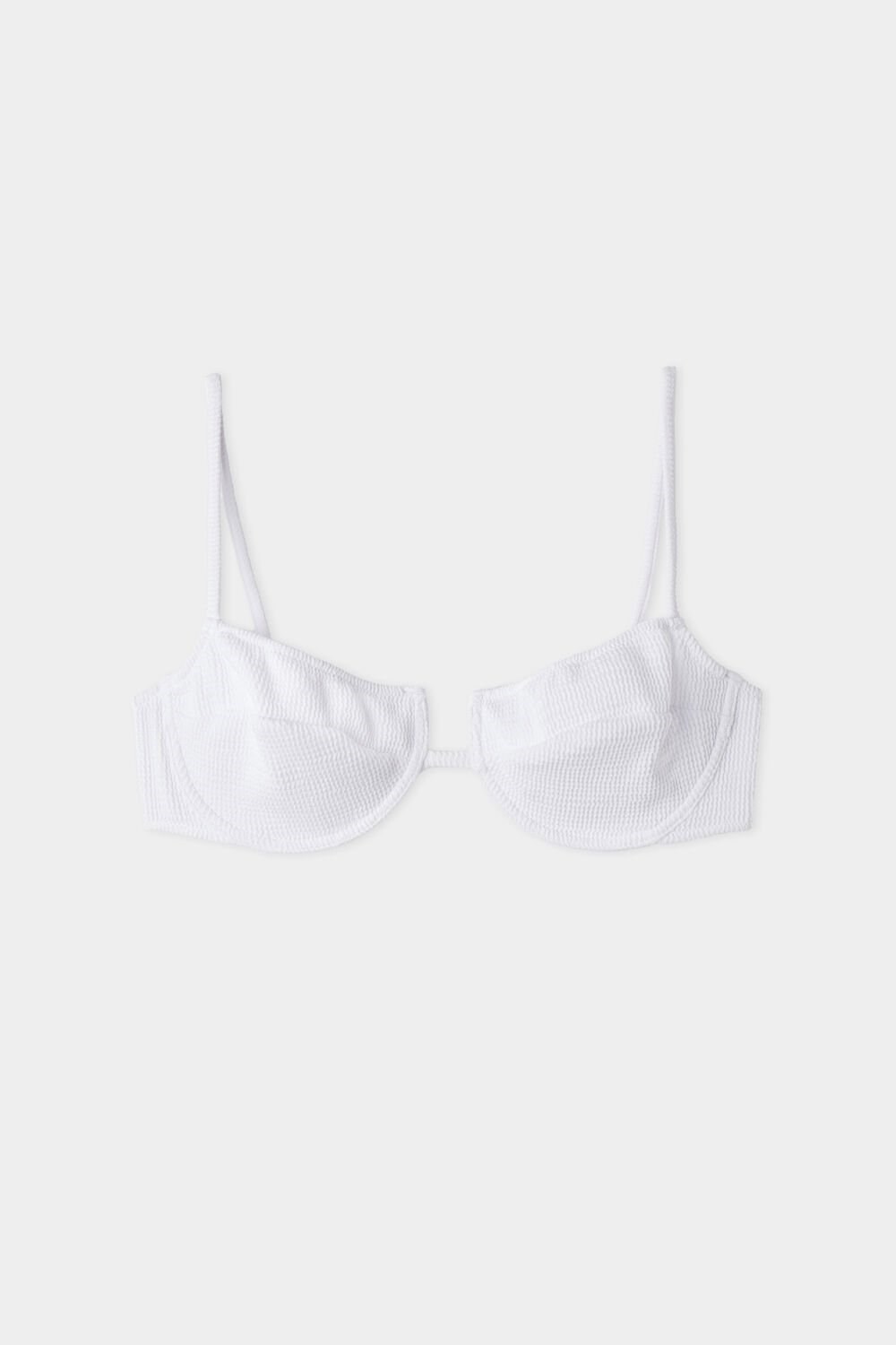 White White 001 Tezenis 3D-Effect Balconette Bikini Top | 314875-LVF