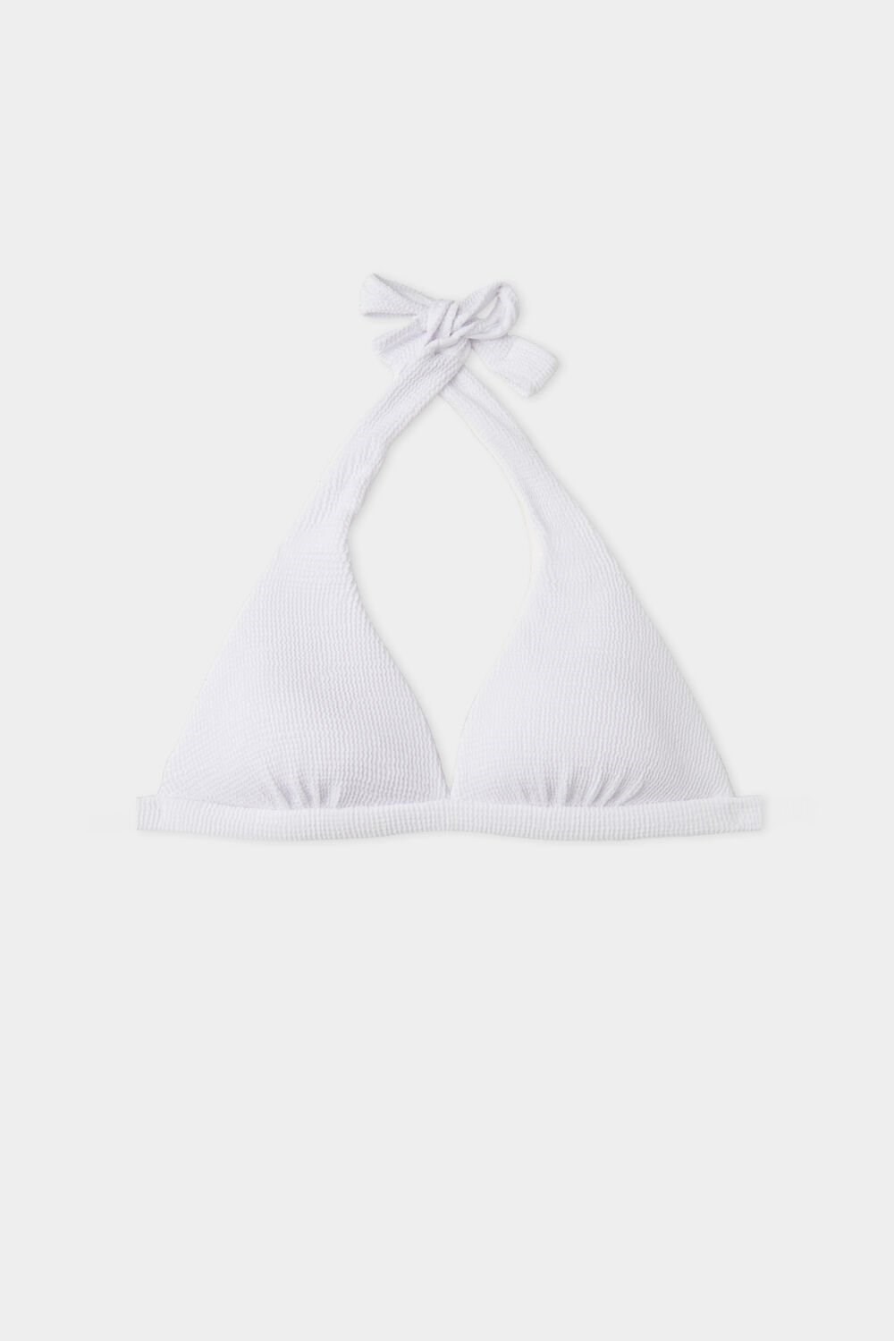 White White 001 Tezenis 3D-Effect Wide-Strap Triangle Bikini Top | 423185-BLY