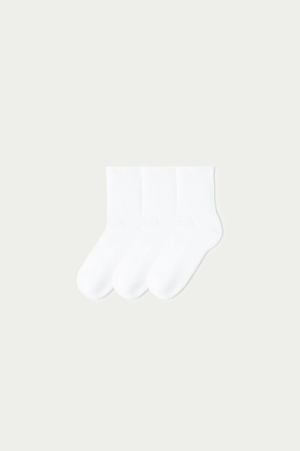 White White 001 Tezenis 3 X Short Sport Socks | 748561-UCE