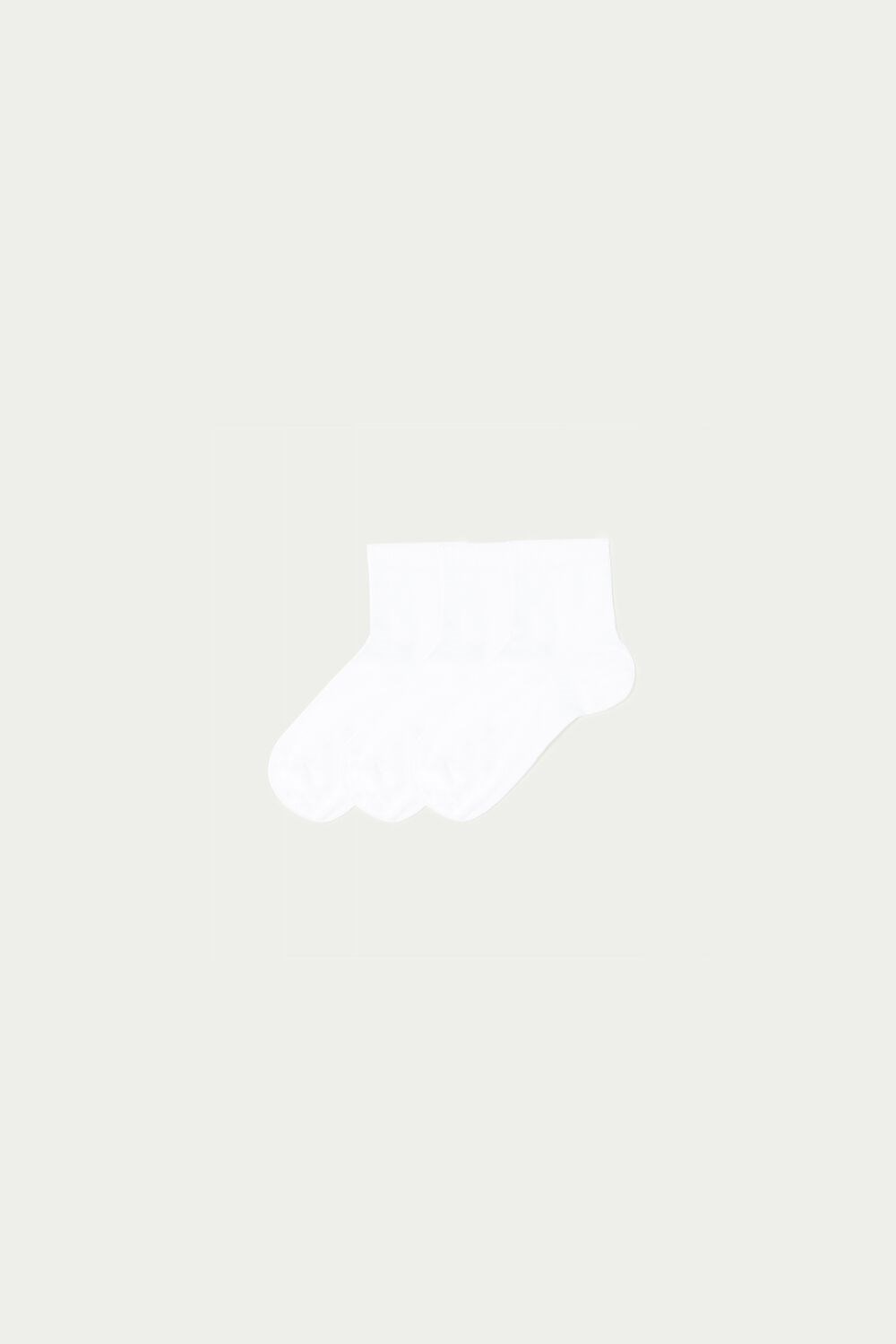 White White 001 Tezenis 5 X SHORT COTTON SOCKS | 140263-FHG