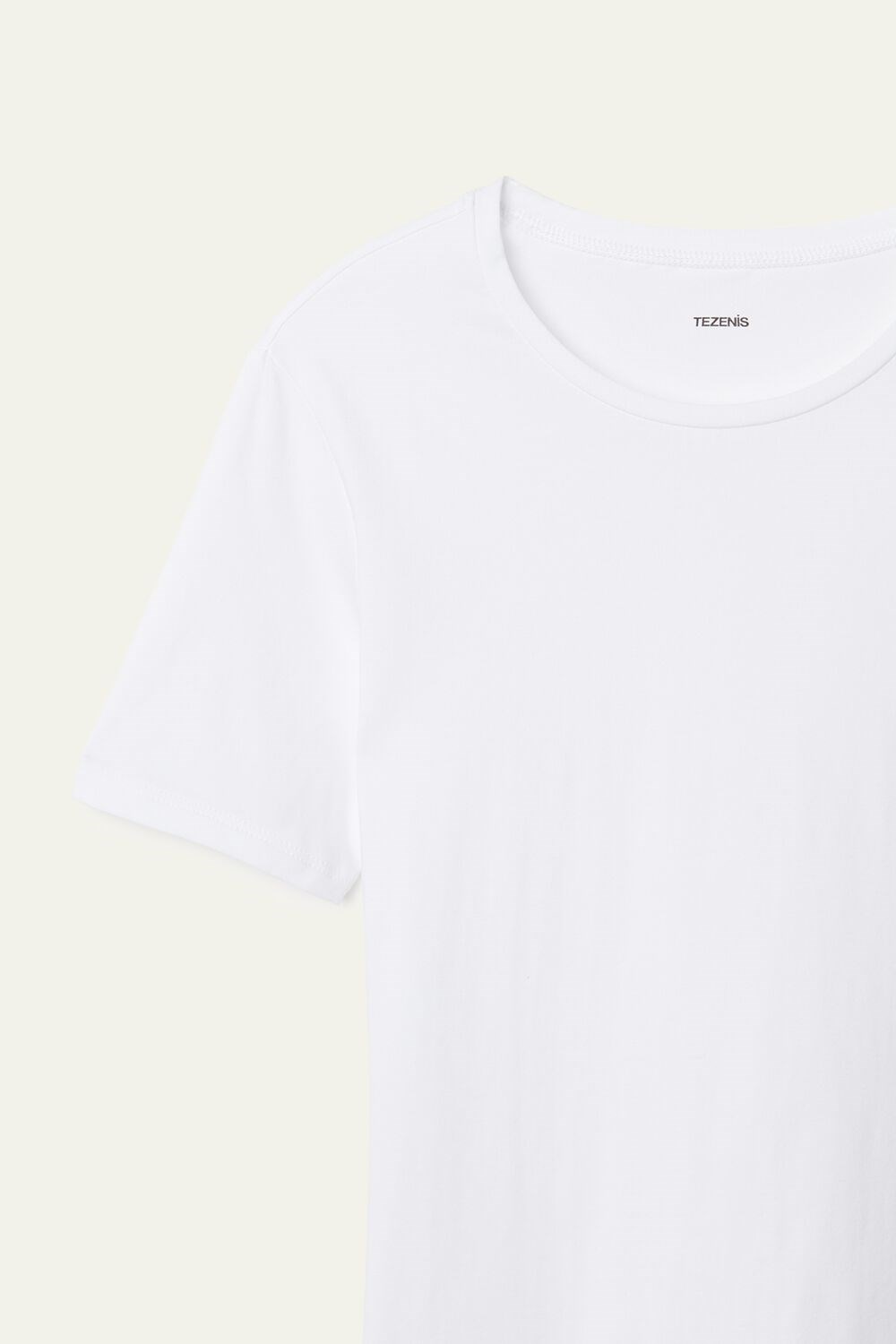 White White 001 Tezenis Crew-Neck Stretch-Cotton T-Shirt | 931026-URB