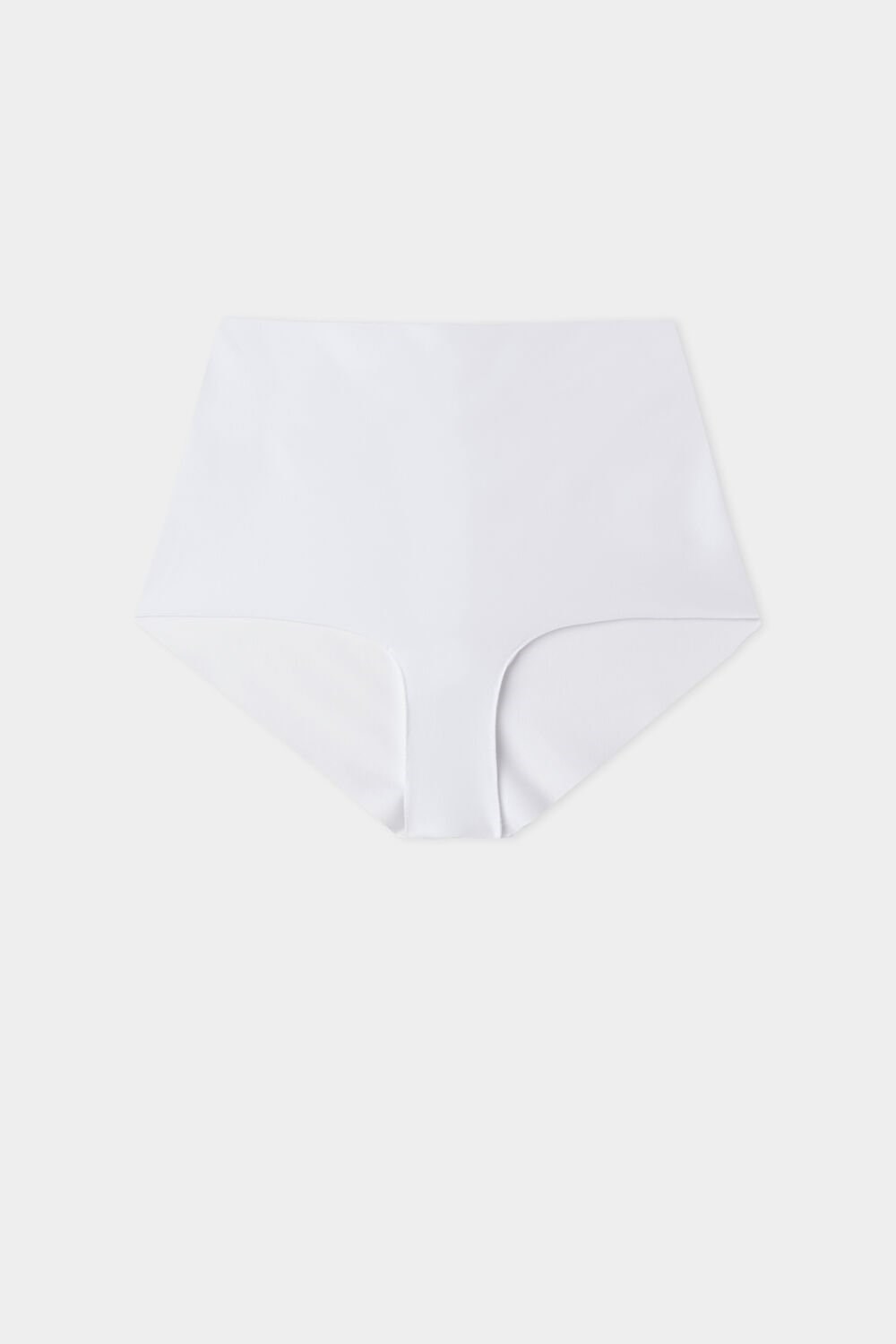 White White 001 Tezenis High-Waisted Raw-Cut Microfiber Hipsters | 235419-NSA