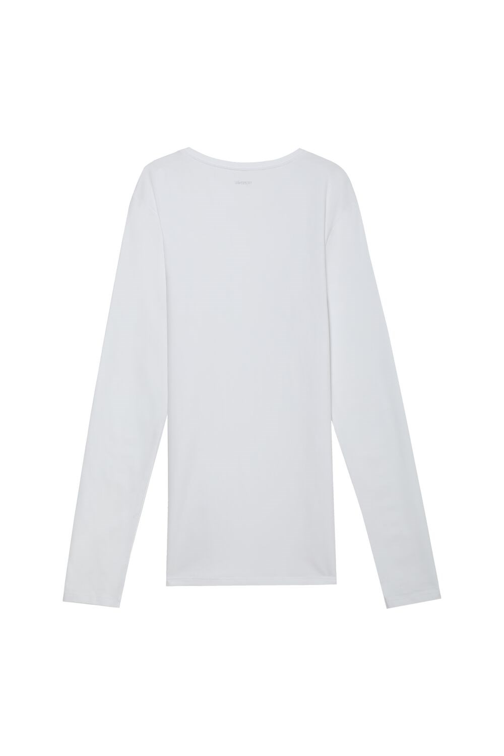 White White 001 Tezenis Long-Sleeve Crew-Neck Stretch-Cotton Top | 849362-ECK