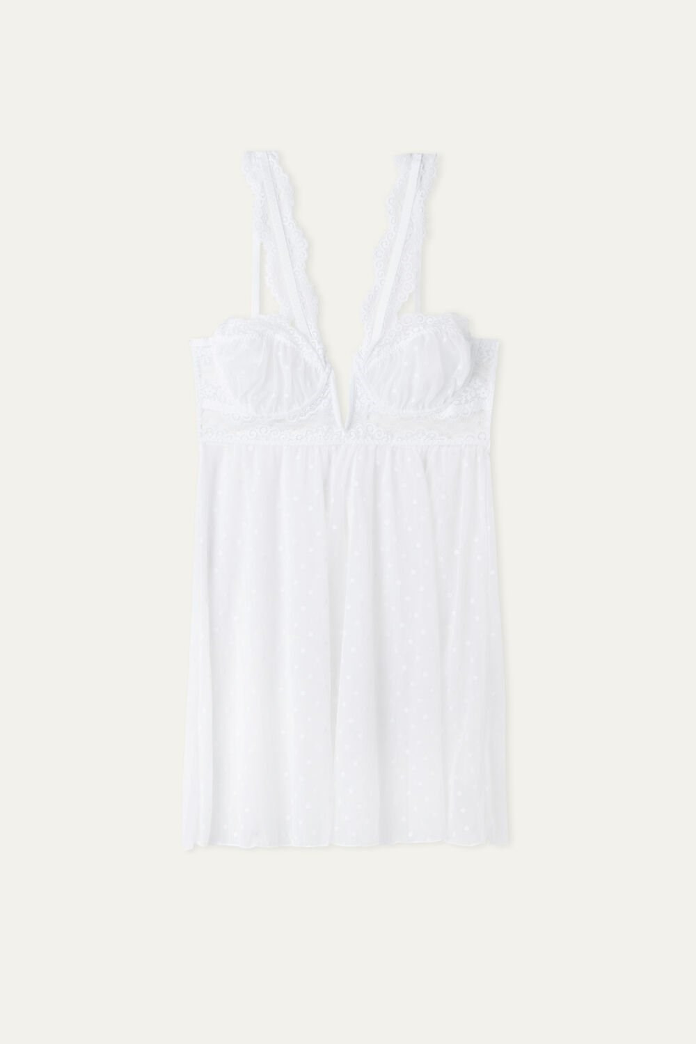 White White 001 Tezenis Marry Me Lace Balconette Slip | 462871-HQV