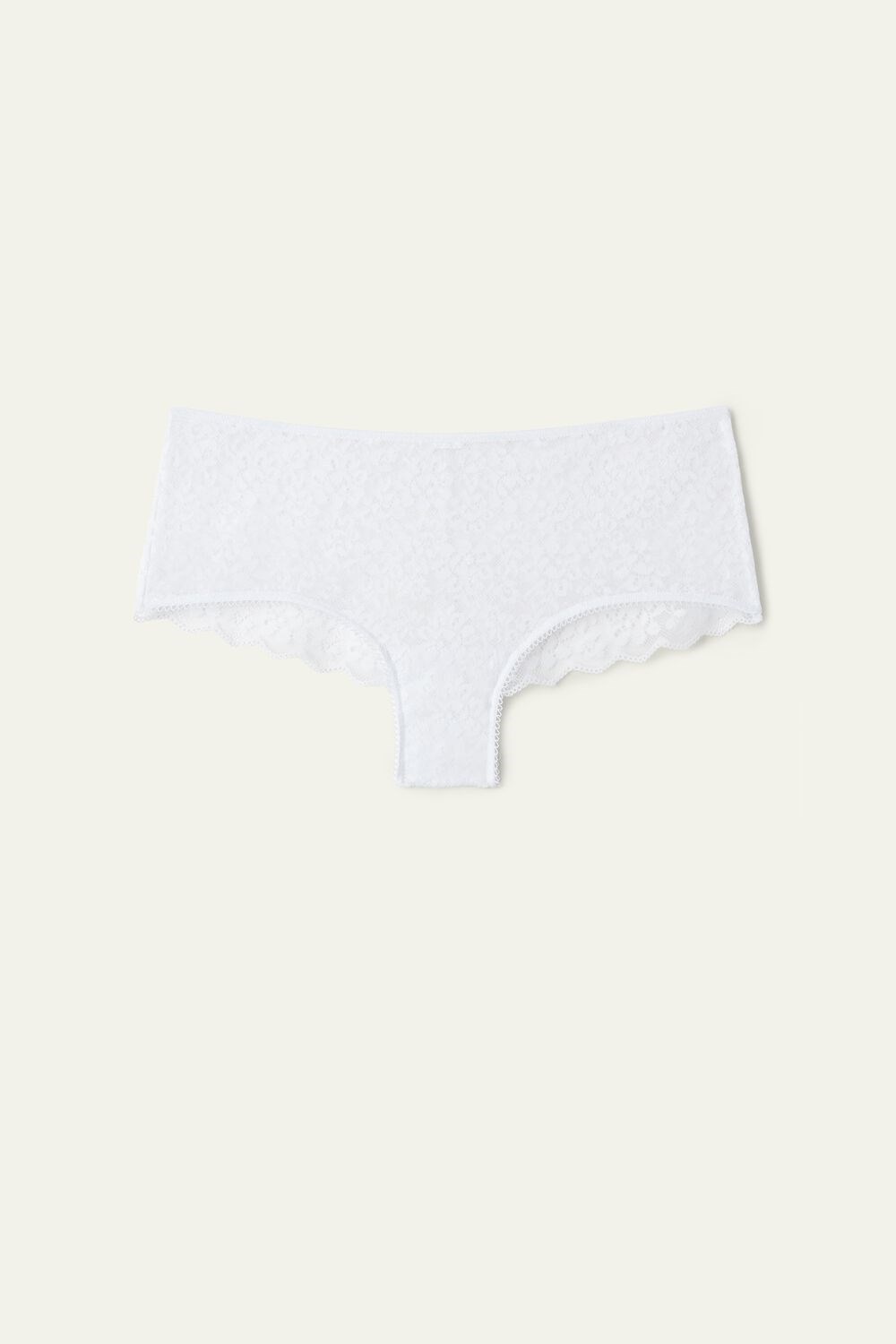 White White 001 Tezenis Recycled Lace Boyshorts | 801673-NMI