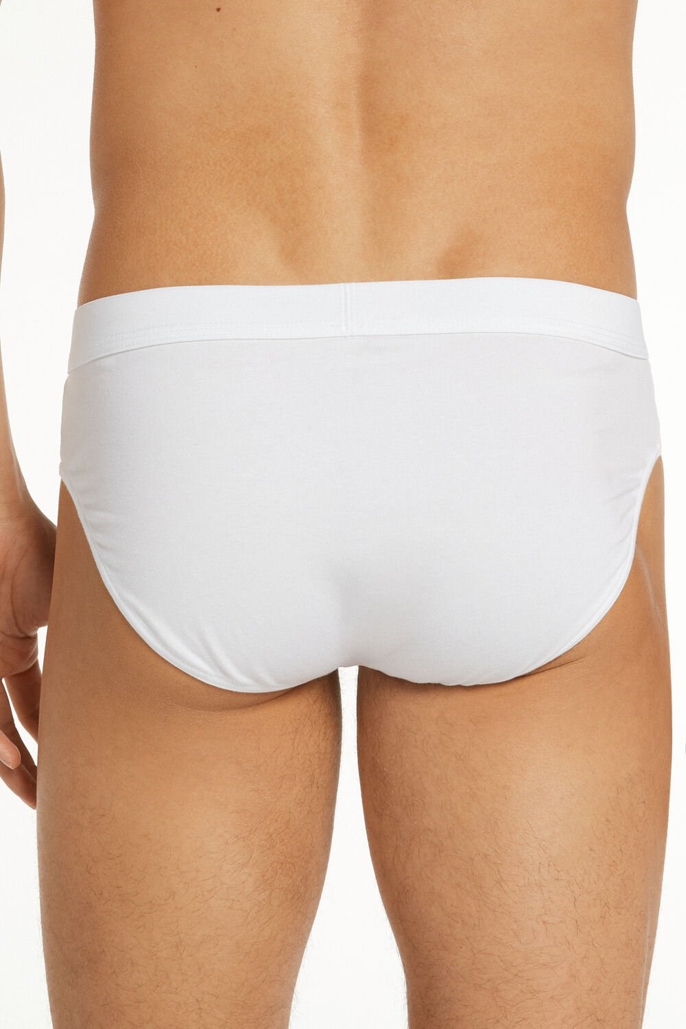 White White 001 Tezenis Stretch Cotton Brief | 519723-NVY