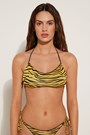 Black Yellow Zebra Print 618v