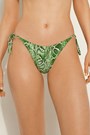 Green Tropical Snake Print 608v