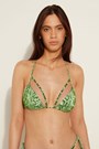 Green Tropical Snake Print 608v