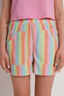 Multicolor Colorful Striped Print 596v