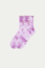 Violet Purple Tie Dye Lettuce Trim 475v