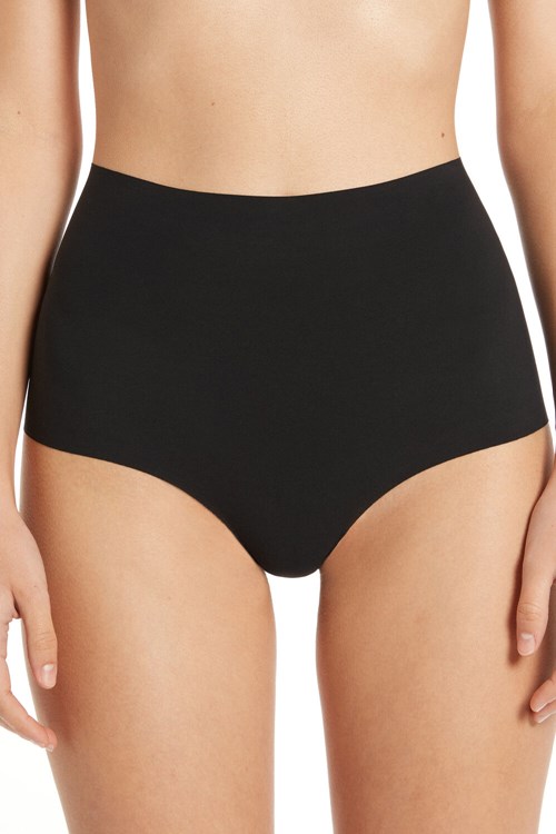 Black Black 019 Tezenis High-Waisted Raw-Cut Microfiber Hipsters | 237519-NAV