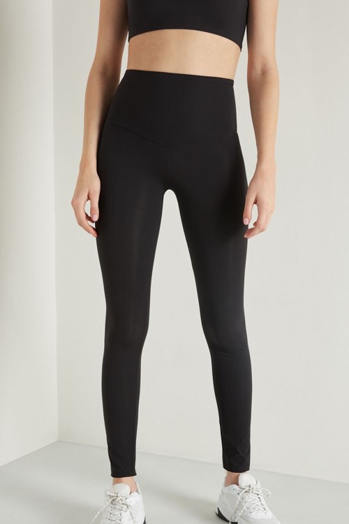 Black Black 019 Tezenis Shaping Leggings | 296043-YTX