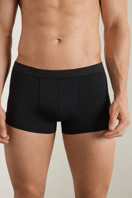 Black Black 019 Tezenis Stretch Cotton Boxer Brief | 941038-SHX