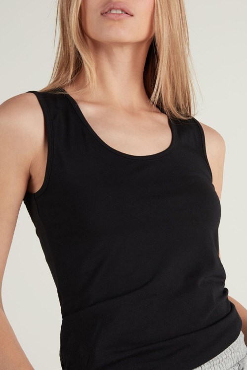 Black Black 019 Tezenis Thermal Modal Camisole | 395210-VQI