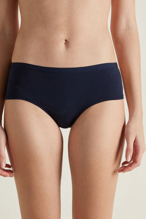 Blue Ultimate Blue 624t Tezenis Cotton French Panties | 165389-DYP