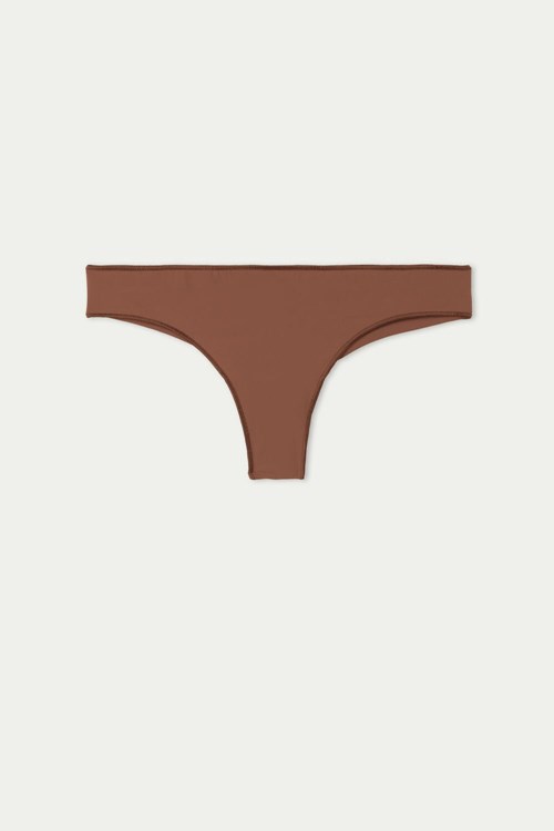 Brown Earth Brown 633v Tezenis Microfiber Brazilian | 097415-ZEL