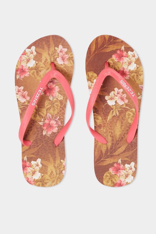 Floral New Jungle Print 746v Tezenis Multi-Pattern Flip-Flops | 958142-RTP