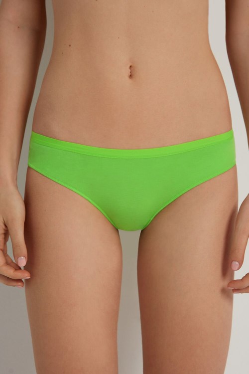 Green Apple Green 308v Tezenis Cotton Panties | 283945-MZS