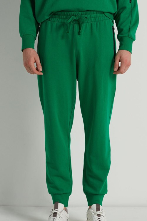 Green Bright Green 436v Tezenis Sweatpants with Zip Pocket | 750938-DBM