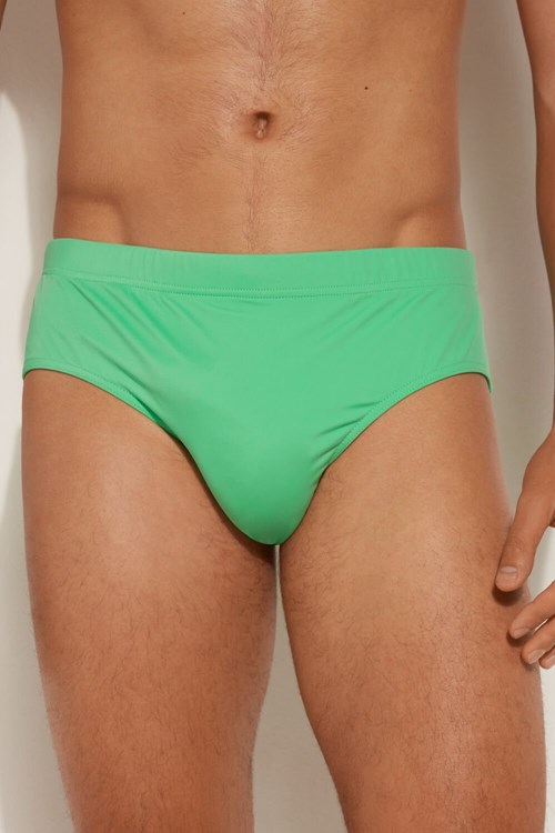 Green Mint Green 622v Tezenis Microfiber Bikini Bottoms | 712068-DBX