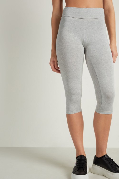 Grey Light Gray Heather 031 Tezenis Capri Leggings | 278504-EJV