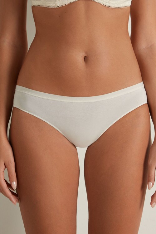 Ivory Ivory Cream 3106 Tezenis Cotton Panties | 742891-AKC