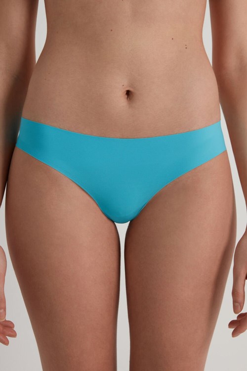 Light Blue Bright Blue 257v Tezenis Laser-Cut Microfiber Briefs | 803469-NKH