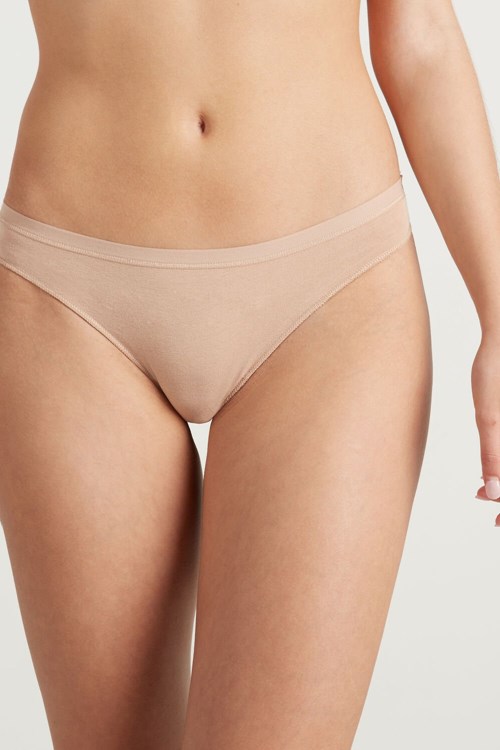 Nude Natural Blush 1905 Tezenis Cotton Cheeky Briefs | 529086-ZWS