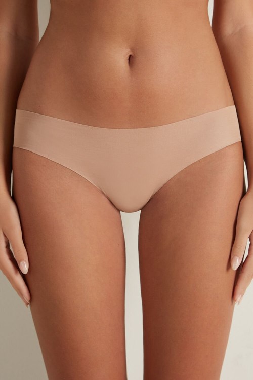 Nude Natural Blush 1905 Tezenis Seamless Cotton Briefs | 351967-JIM