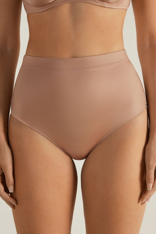 Nude Natural Blush 1905 Tezenis Ultralight High-Waisted Shaping Panties | 423978-LHV